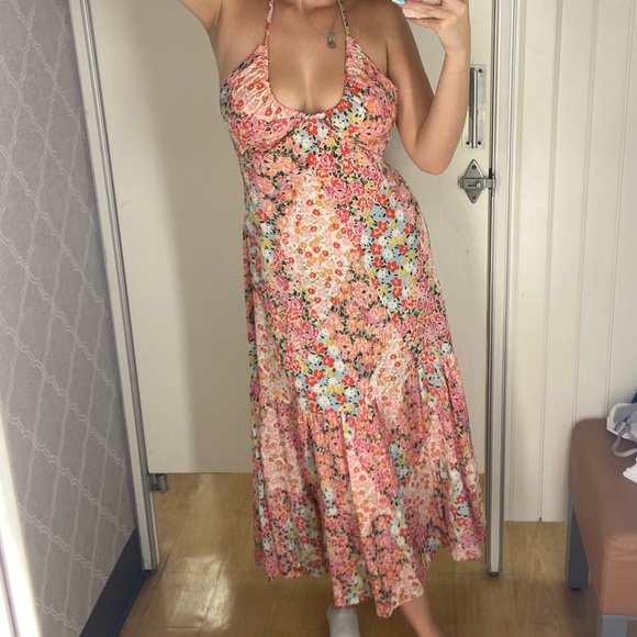 Pink patchwork ANGIE DRESS - Picture 2 of 4